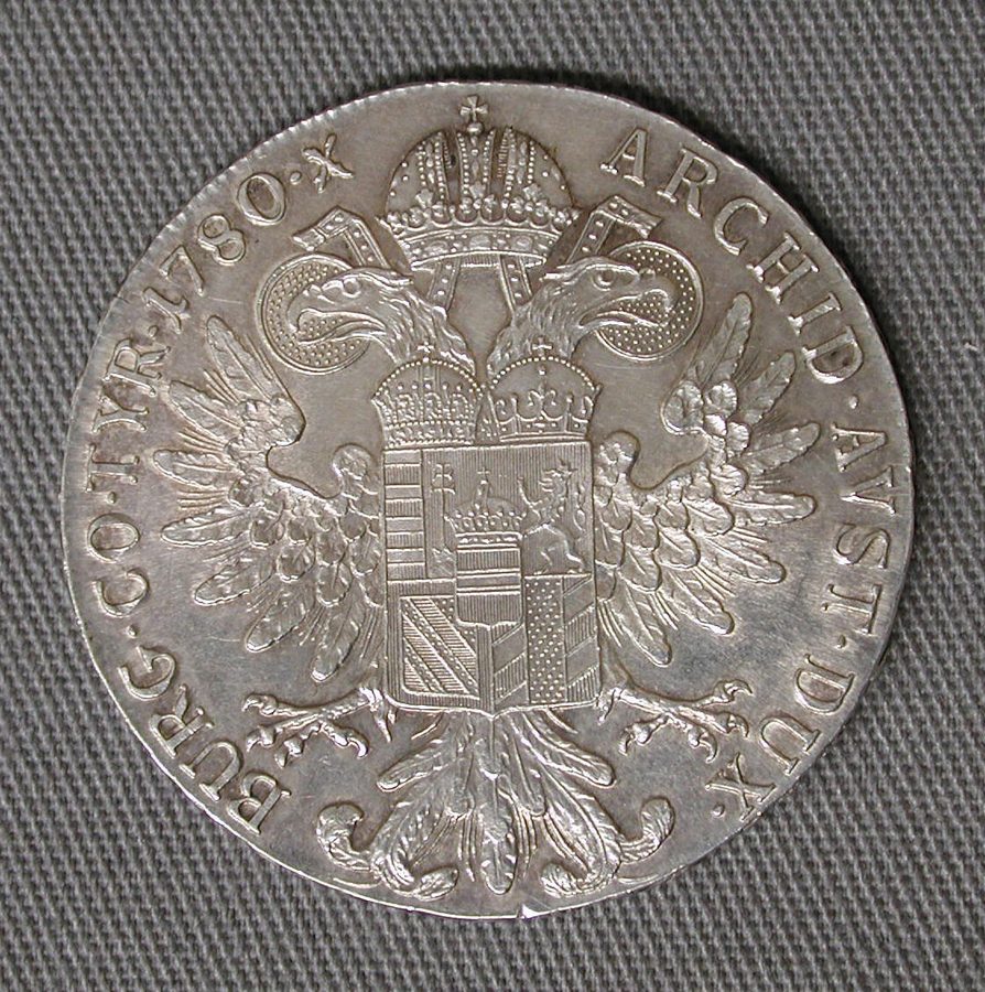 Maria-Theresien-Taler 1780, Rückseite